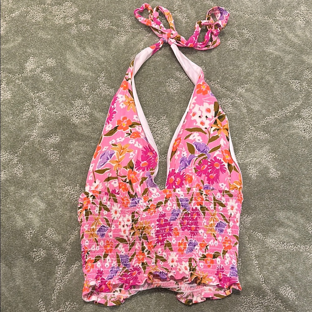 Floral Halter Top